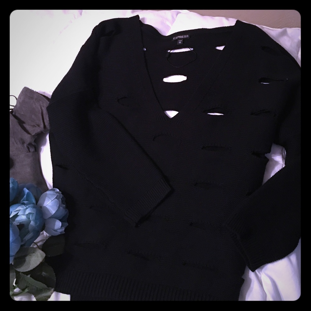 V neck sweater