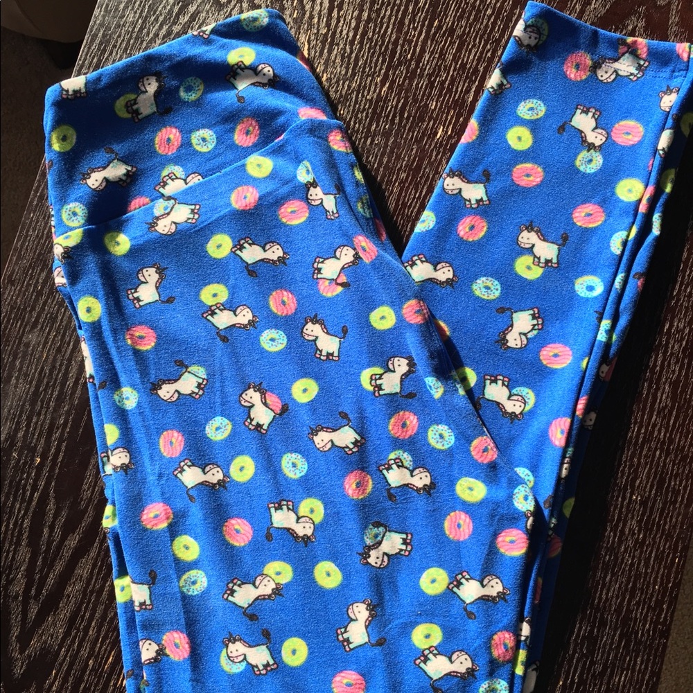 LuLaroe Unicorn and Donut OS Leggings