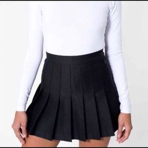 American apparel black tennis skirt