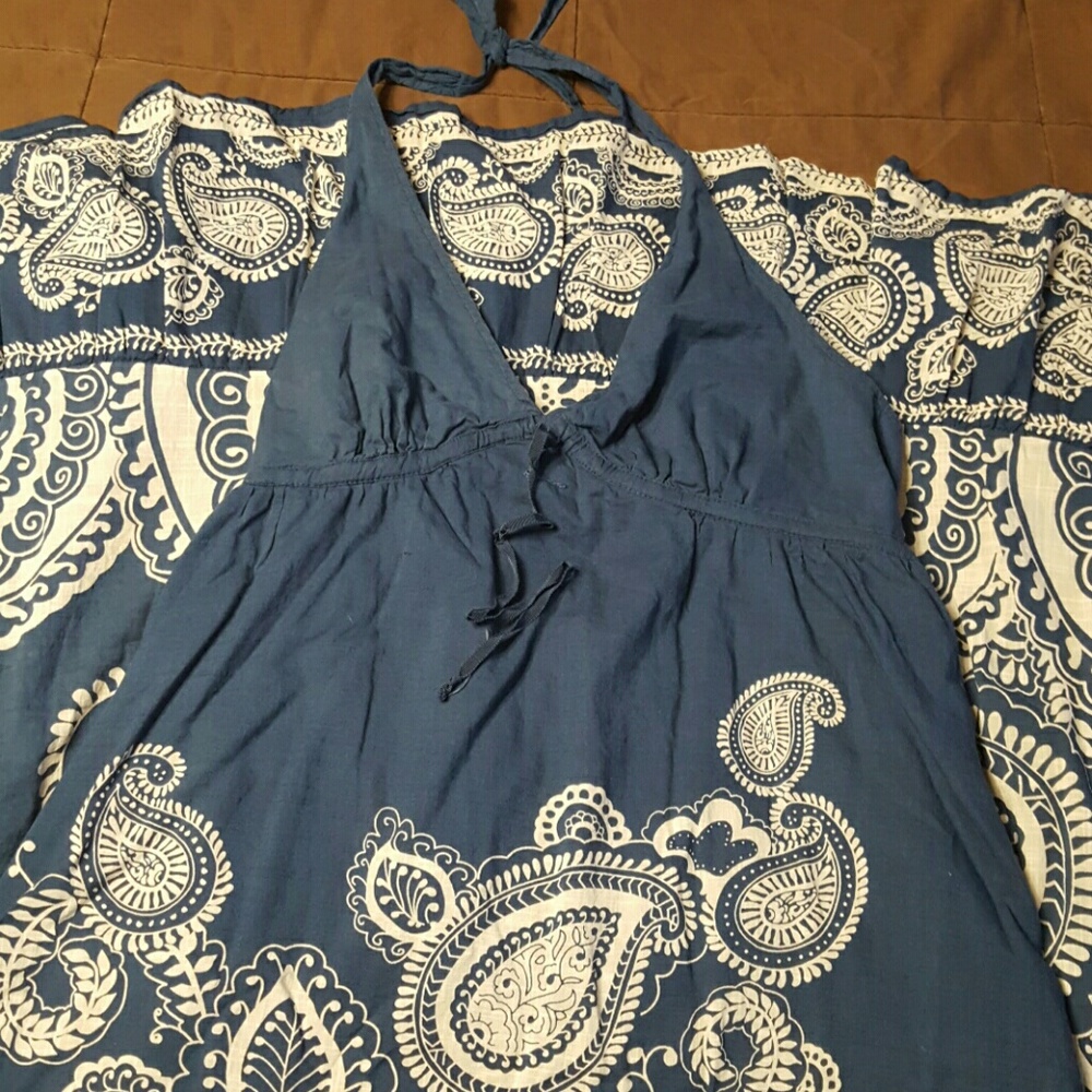 Paisley print maxi dress