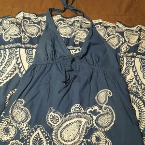 Paisley print maxi dress