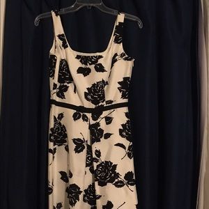Black and white flowered dress