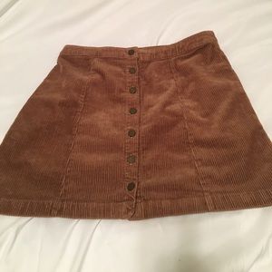 Forever 21 brown corduroy skirt