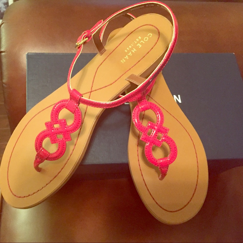 Red Patent Leather Sandal