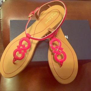 Red Patent Leather Sandal