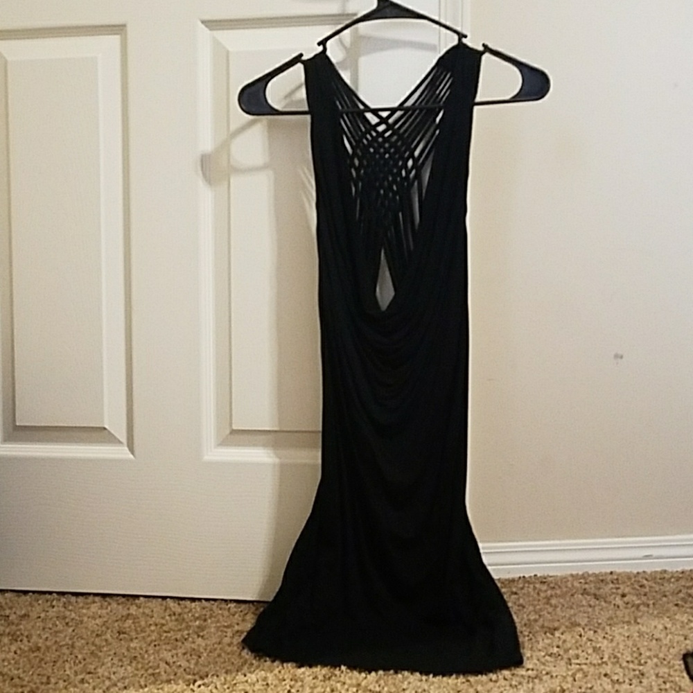 Mostly backless long shirt or short dress
