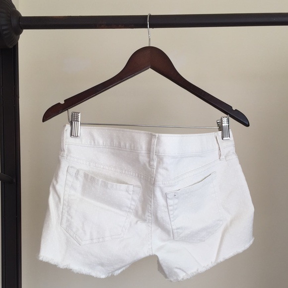 White Polka Dot Shorts - Picture 2 of 4