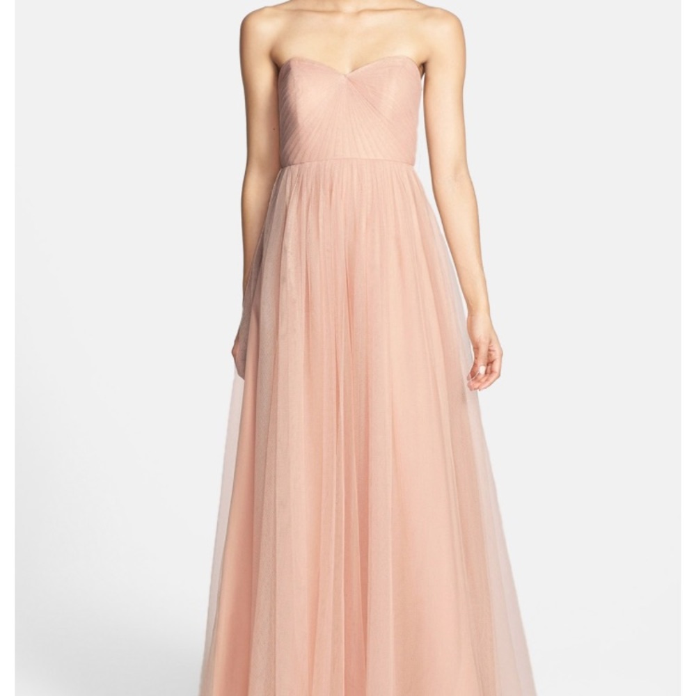 Jenny Yoo Annabelle convertible dress. Cameo pink.