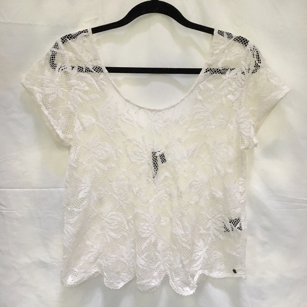 Eyelit Crochet Top