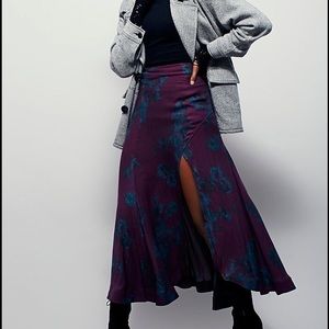 Free People Olivia High Slit Maxi Skirt