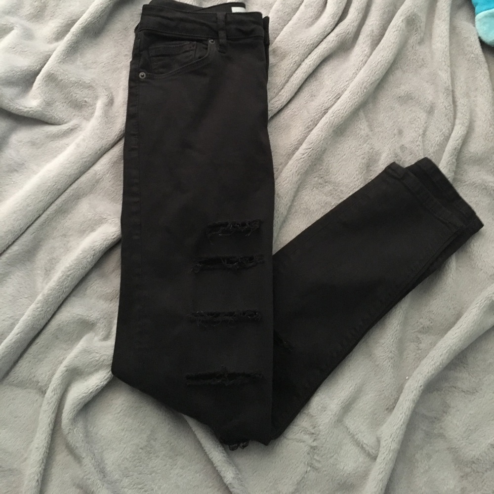 Topshop Moto Jamie Super Ripped Skinny Jeans
