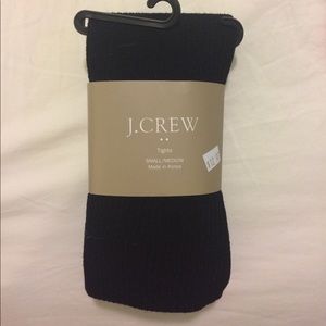 NWT Black Wool Ribbed Tights J. Crew small/medium