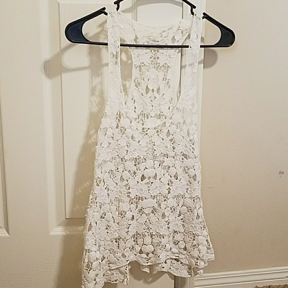 White lace blouse