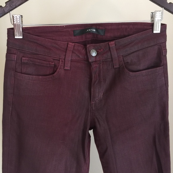 Burgundy Skinny Jeans - Picture 1 of 5