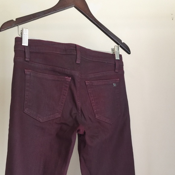 Burgundy Skinny Jeans - Picture 2 of 5