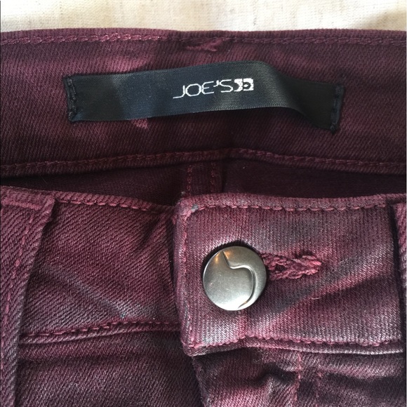 Burgundy Skinny Jeans - Picture 5 of 5