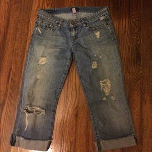 Abercrombie & Fitch boyfriend jeans Capri 0 short