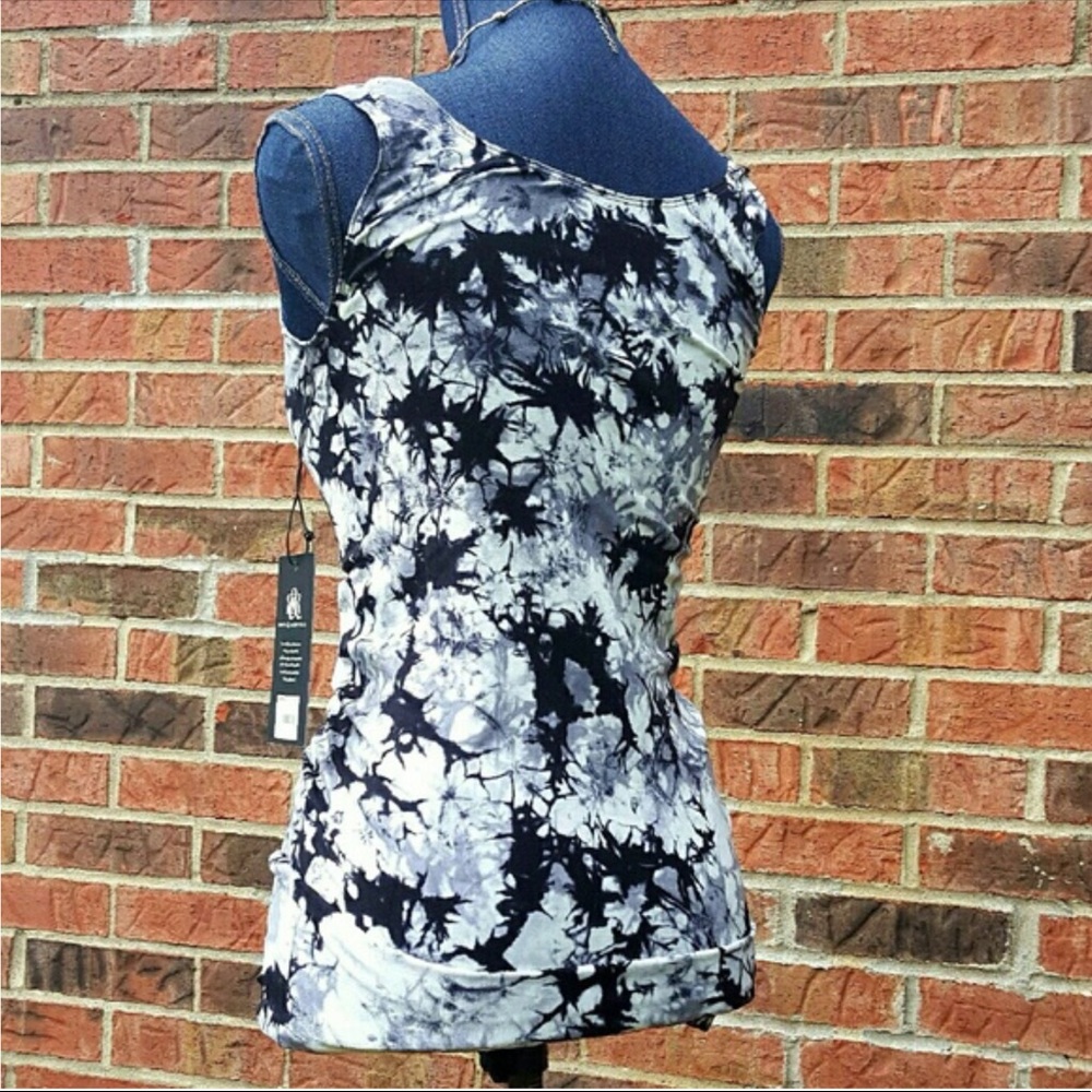 NEW ROCK & REPUBLIC Small Yoga Tie Dye Tank Top - Picture 4 of 8