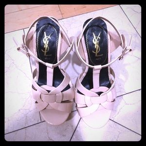YSL beige shoes