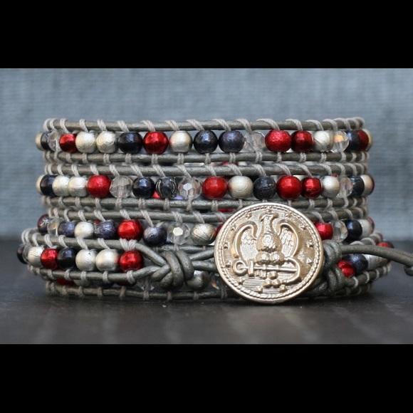 Leather wrap bracelet - Picture 1 of 3