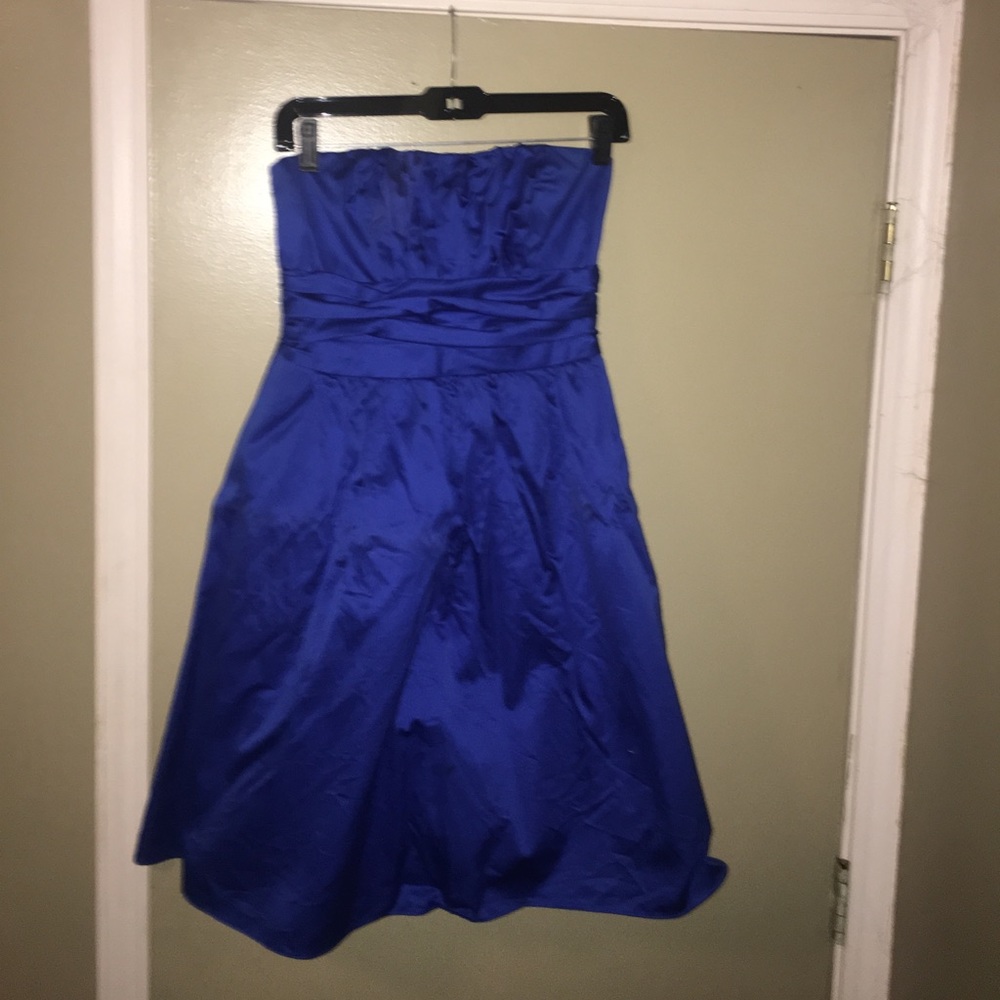 Strapless bridesmaid dress