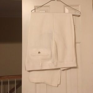 Men's White Linen Pants 36w x 30l