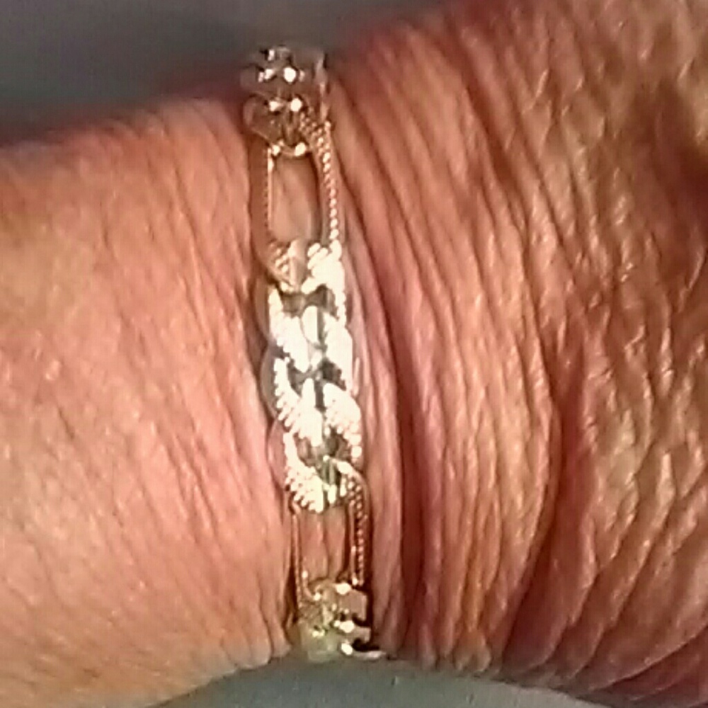 Stamp 14K Gold Filled Matte Finish Figaro  (GF209)