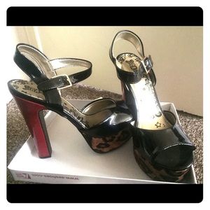 New high block heel shoes