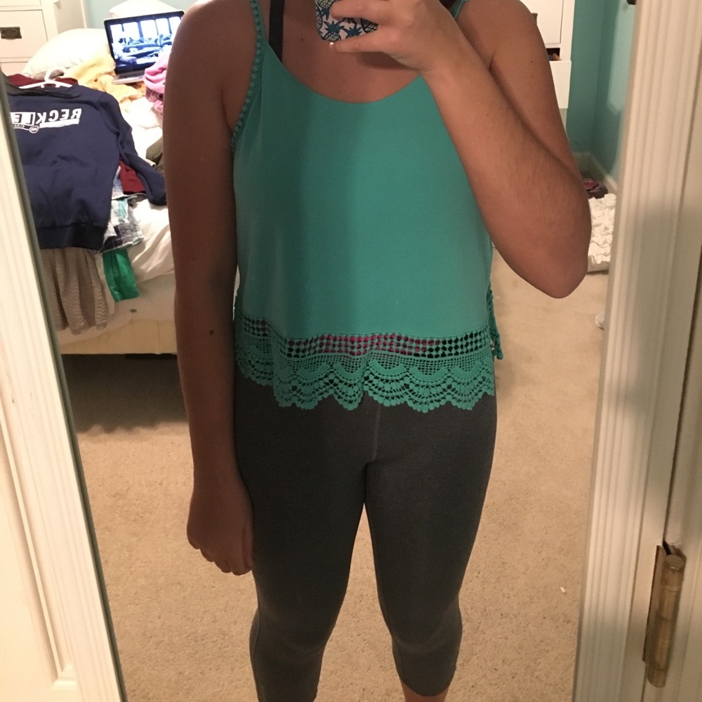 Turquoise tank top