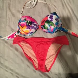 Coral bikini