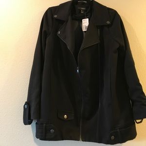 Forever 21 Black Jacket. Polyester & Rayon
