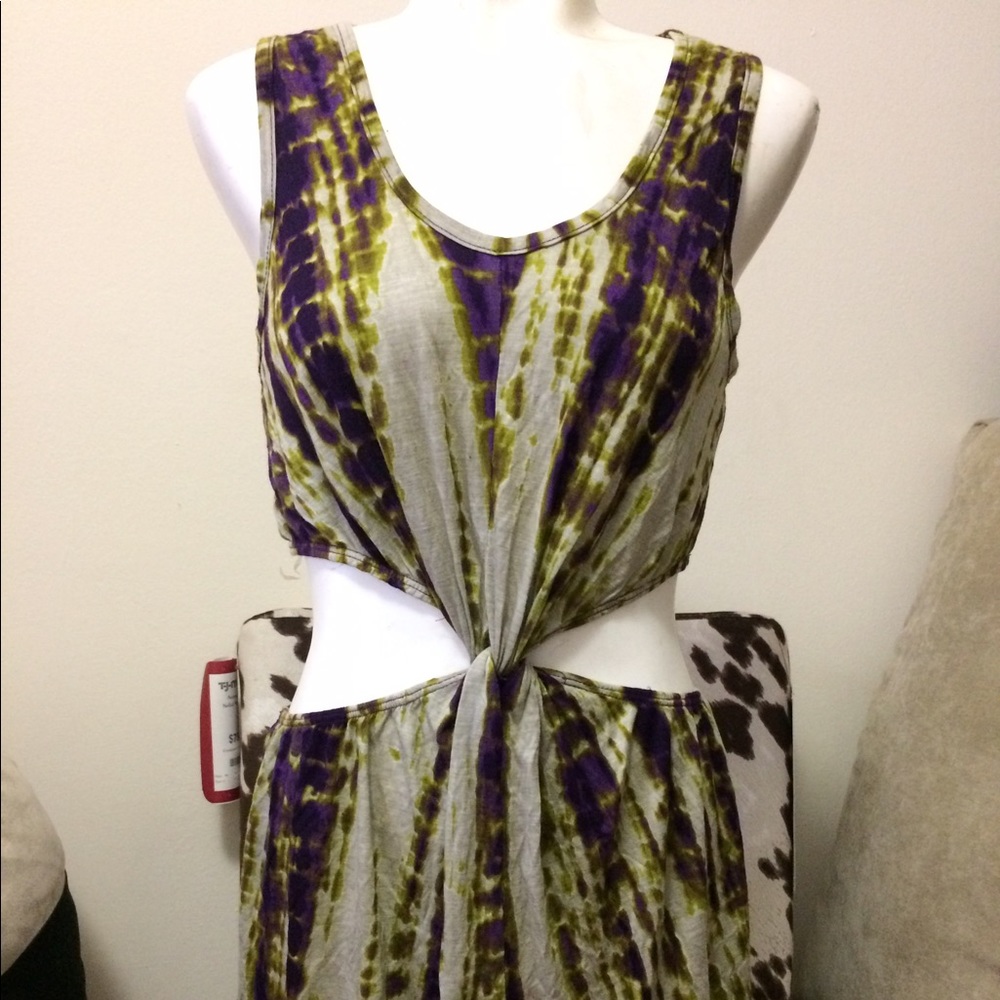 Tie dye maxi dress