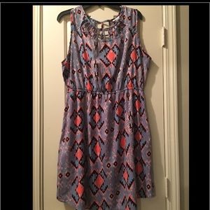 Graphic No Sleeve Dress