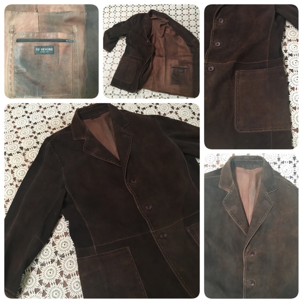sy devore Mans leather jacket