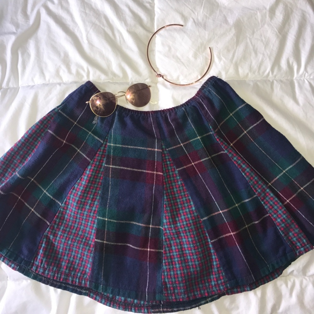 LF plaid skirt
