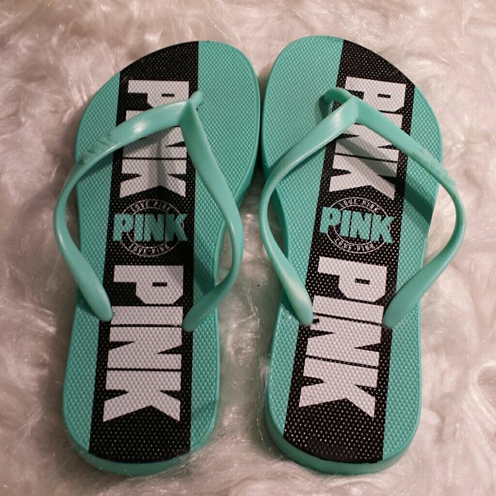 Pink flip flops