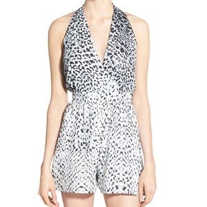 Leith halter open back romper!