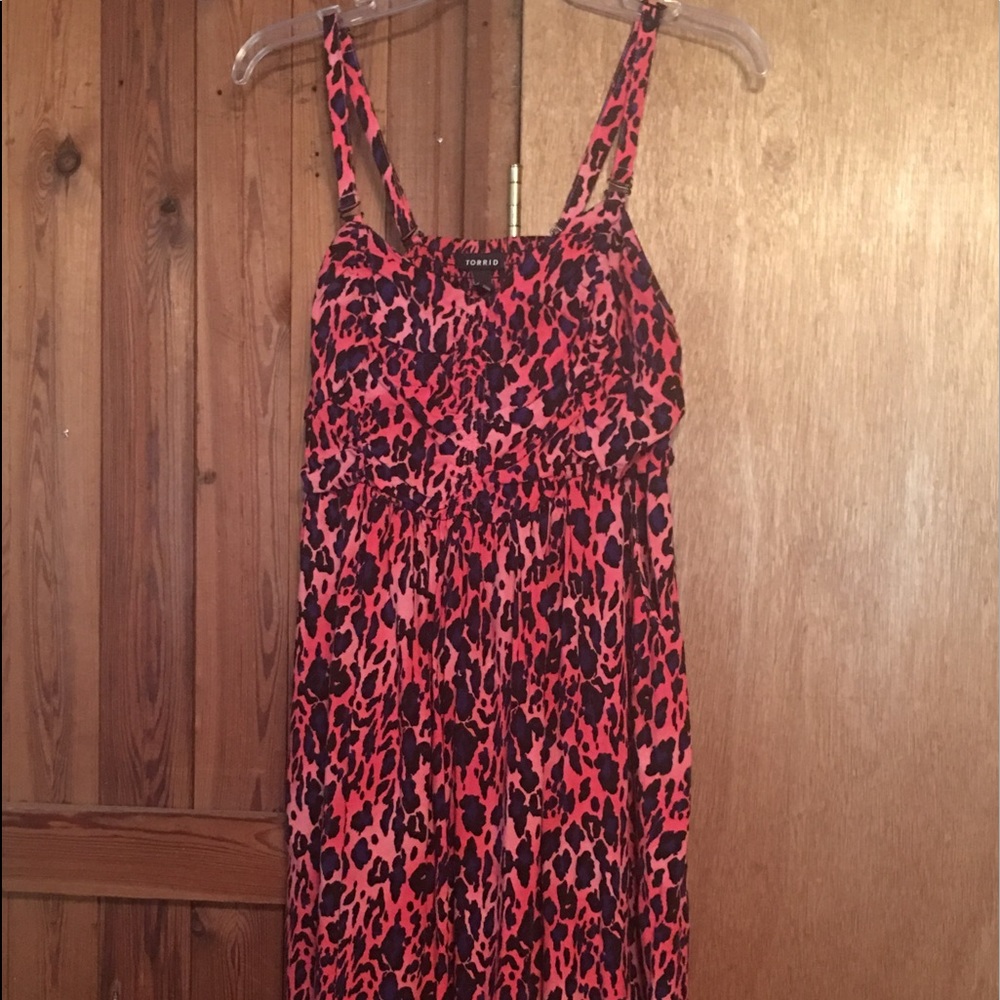 Torrid leopard print dress