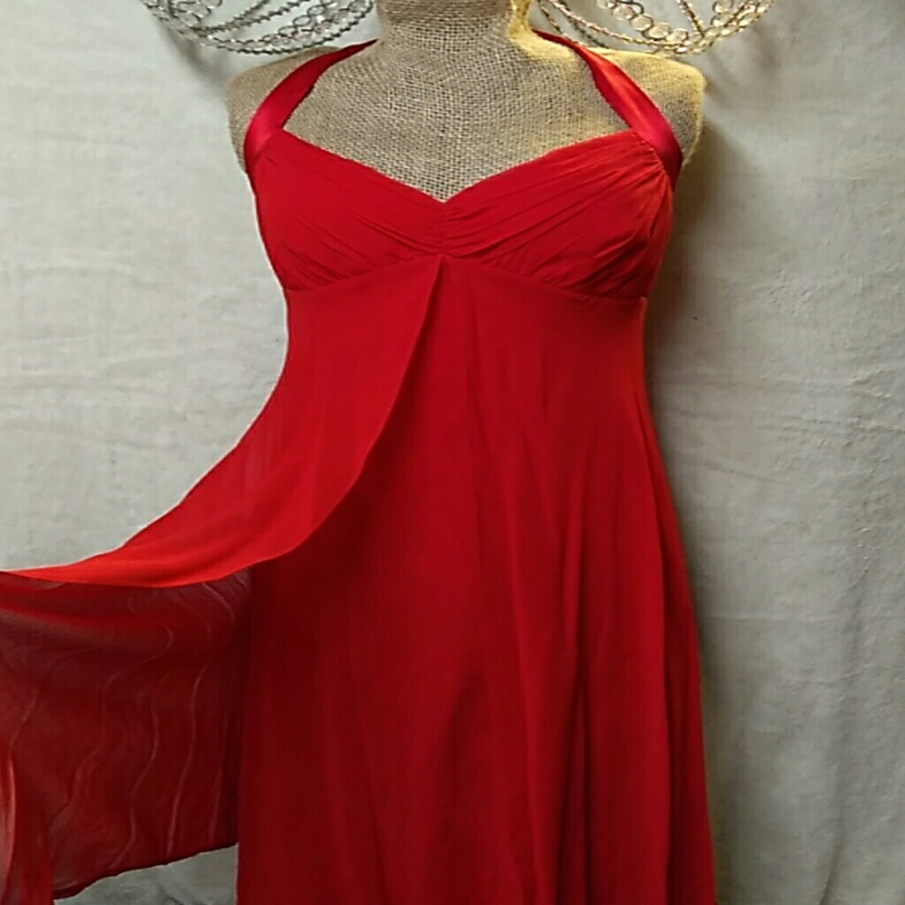 Gorgeous silk red dress