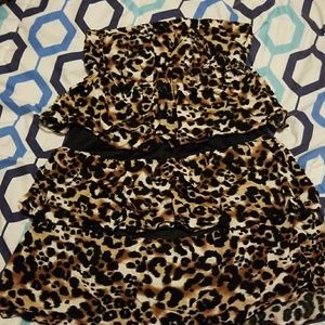 Leopard print halter top