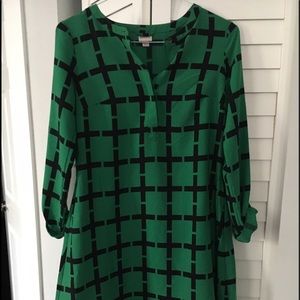 Black and green Marina work dress