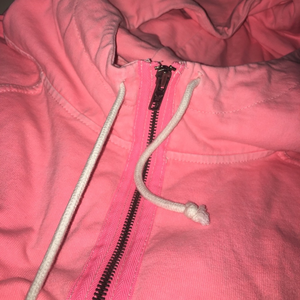 Pink jacket with hoodie