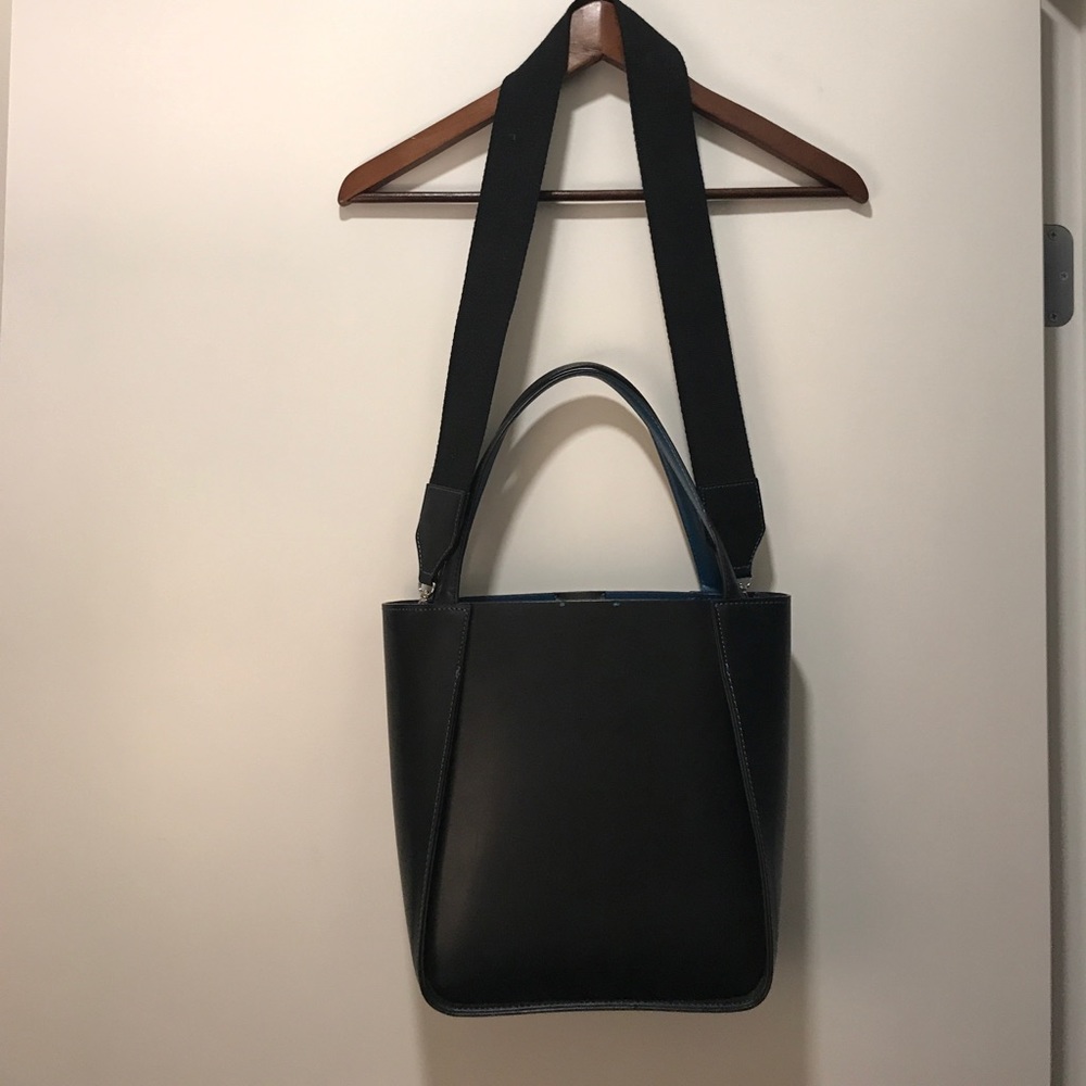 Versatile Black Leather Bag