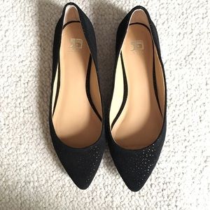 ✨LAST CALL! Joe's black glitter flats