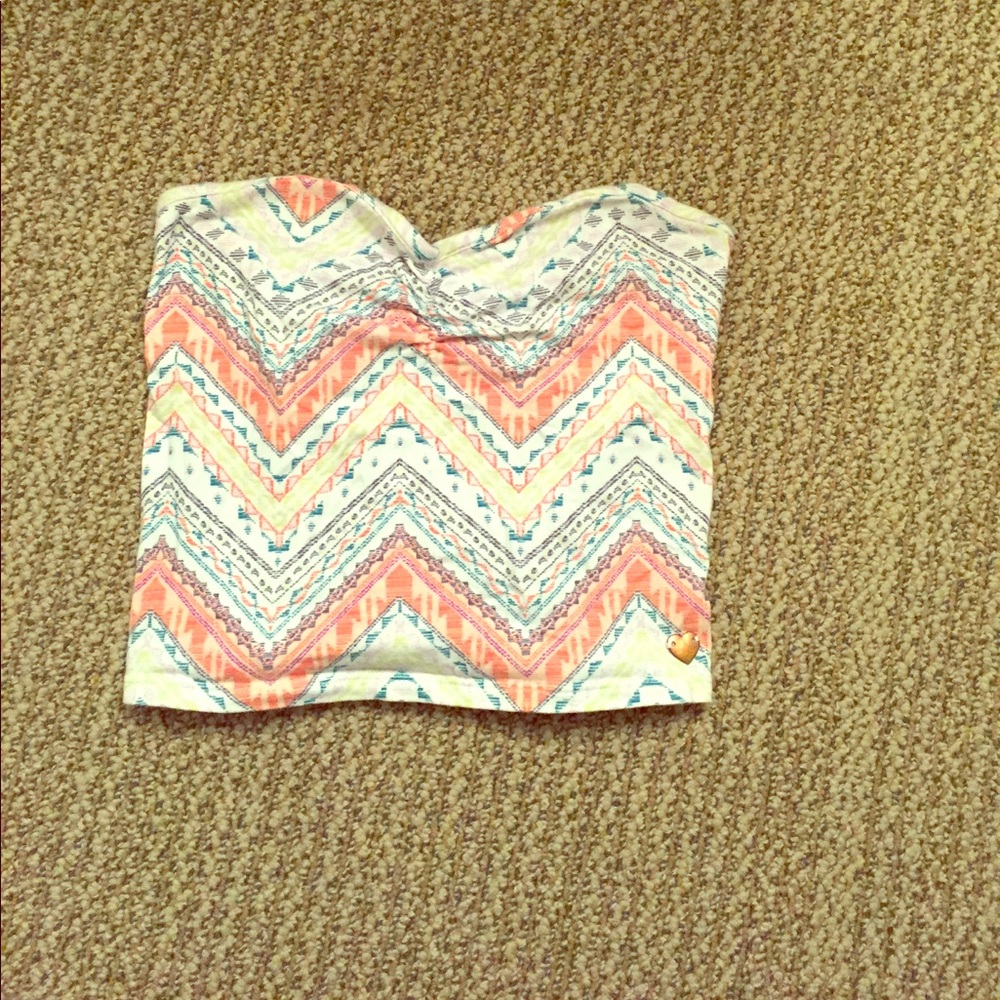 Multicolored tube crop top