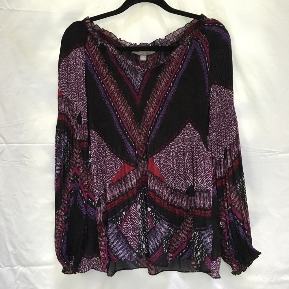 Long-Sleeve Bohemian Blouse