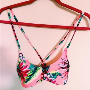 floral bikini top