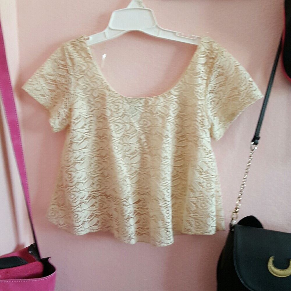 Lace Detail Crop Top