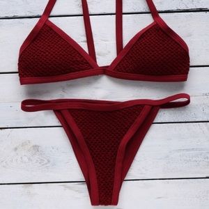 V-String Crochet Bikini