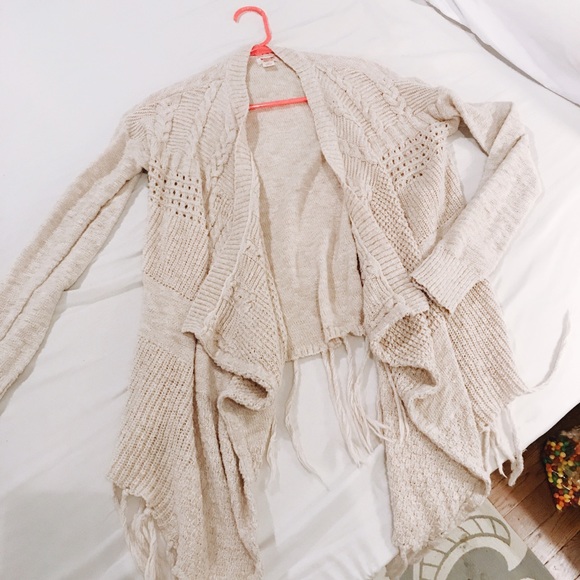 Mossimo Supply Co. Sweaters - Mossimo Fringe Sweater